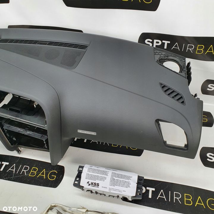 AUDI A5 DESKA ROZDZIELCZA KONSOLA KOKPIT PULPIT PODUSZKI AIRBAG AIR BAG PASY KURTYNY KIT SET - 4