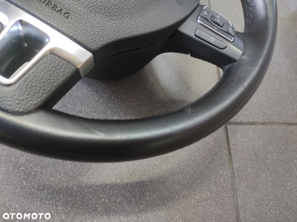 KIEROWNICA 3 RAMIENNA SKÓRA SKÓRZANA MULTIFUNKCJA R LINE VW TIGUAN PASSAT B6 B7 CC SIROCCO CADDY GOLF 5 6 TOURAN EOS POLO 5 6 WYSYŁKA !!! - 11