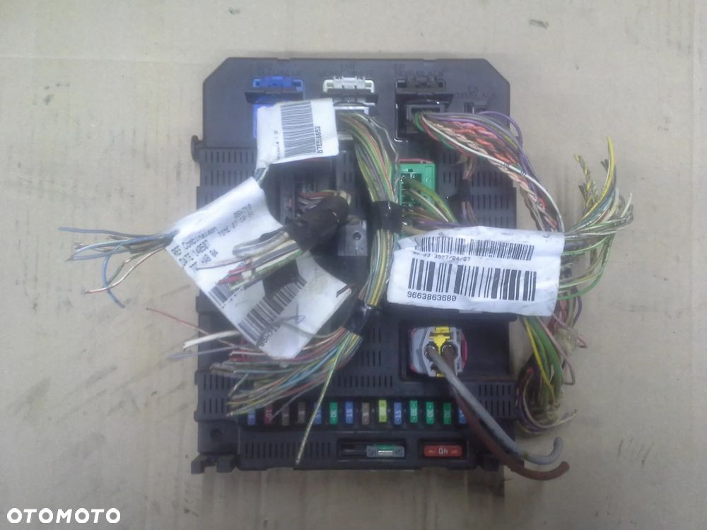 Citroen C4 1.6 HDi zestaw startowy komputer 0281011966 BSI BSM stacyjka klucze - 13