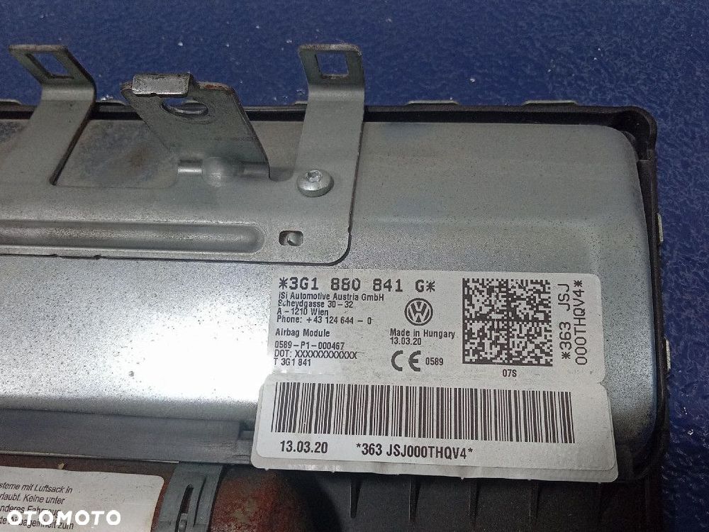 VW PASSAT B8 LIFT DESKA ROZDZIELCZA KOKPIT PODUSZKA PASY EU KOMPLET - 10