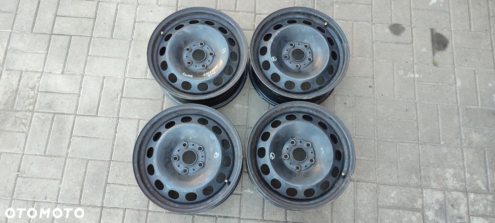 FELGI STALOWE 5Q061027 5x112 6.5Jx16 CALI ET46 VW AUDI SKODA SEAT KOMPLET 4 SZTUKI - 1