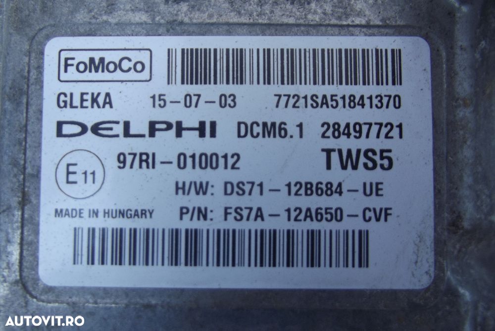 Calculator motor Ford Mondeo MK5 2.0tdci euro 6 Kuga Galaxy ECU - 1