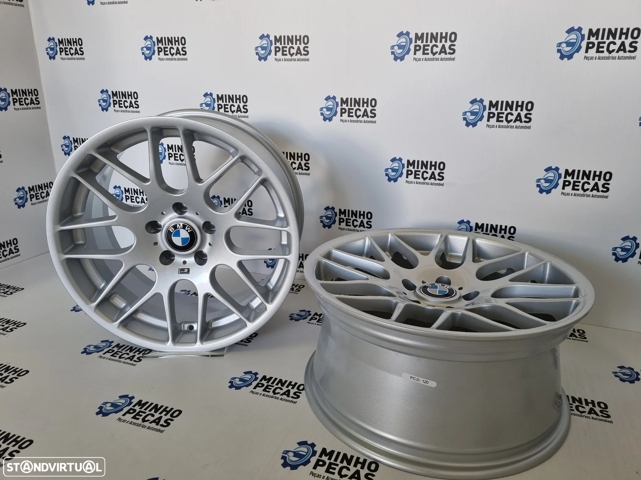 Jantes Look BMW M3 E46 CSL em 18 Hyper Silver - 5