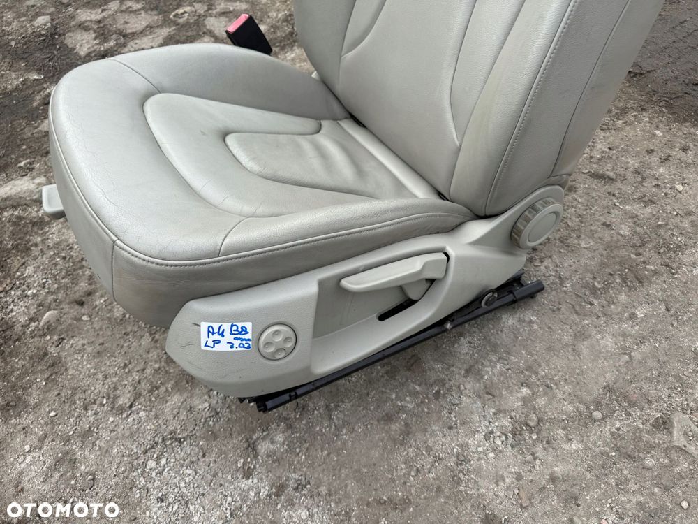 audi a4 b8 fotel lewy przód przedni kierowcy skóra grzany - 3
