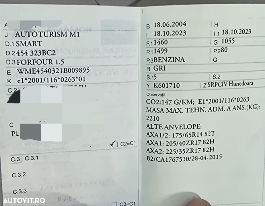 SMART Forfour 2004 — imagine 19