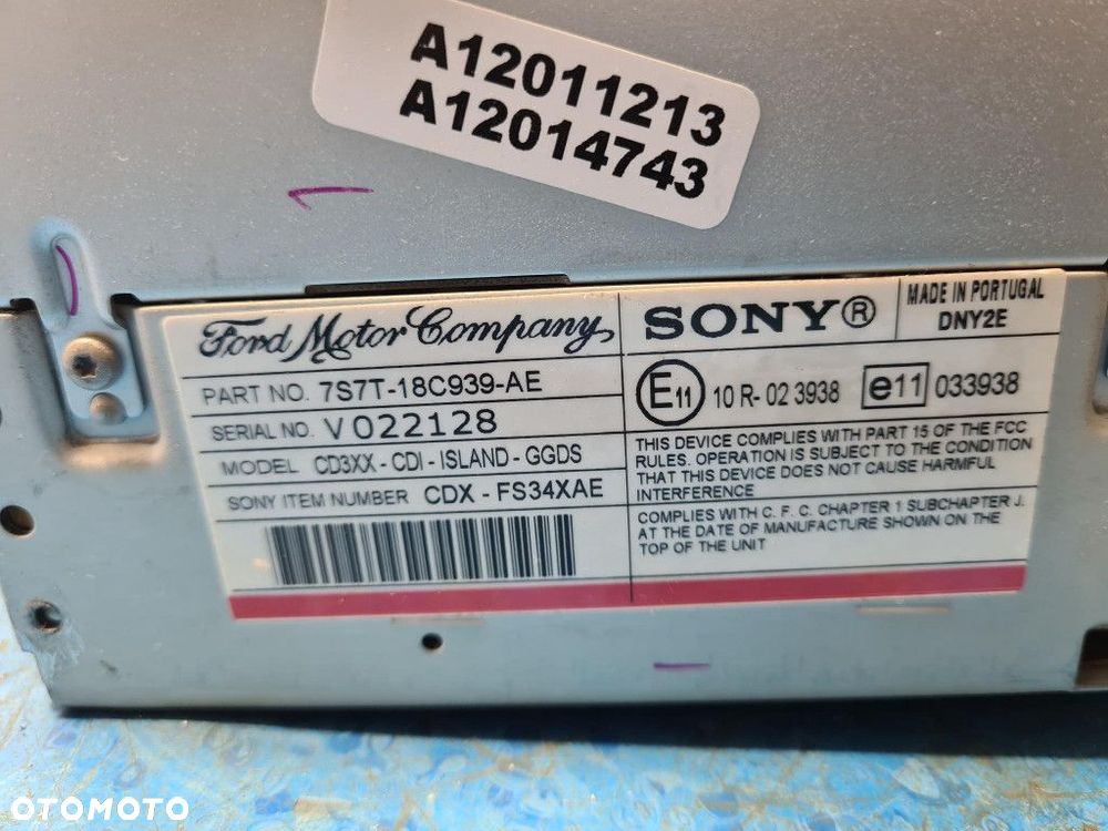 FORD MONDEO MK4 RADIO VP6M2F-18C821-AE - 8