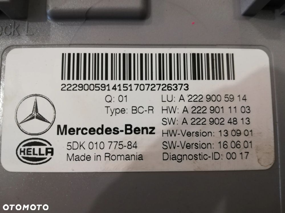 Mercedes w205 C MODUŁ STEROWANIA MERCEDES SAM A2229005914 - 2