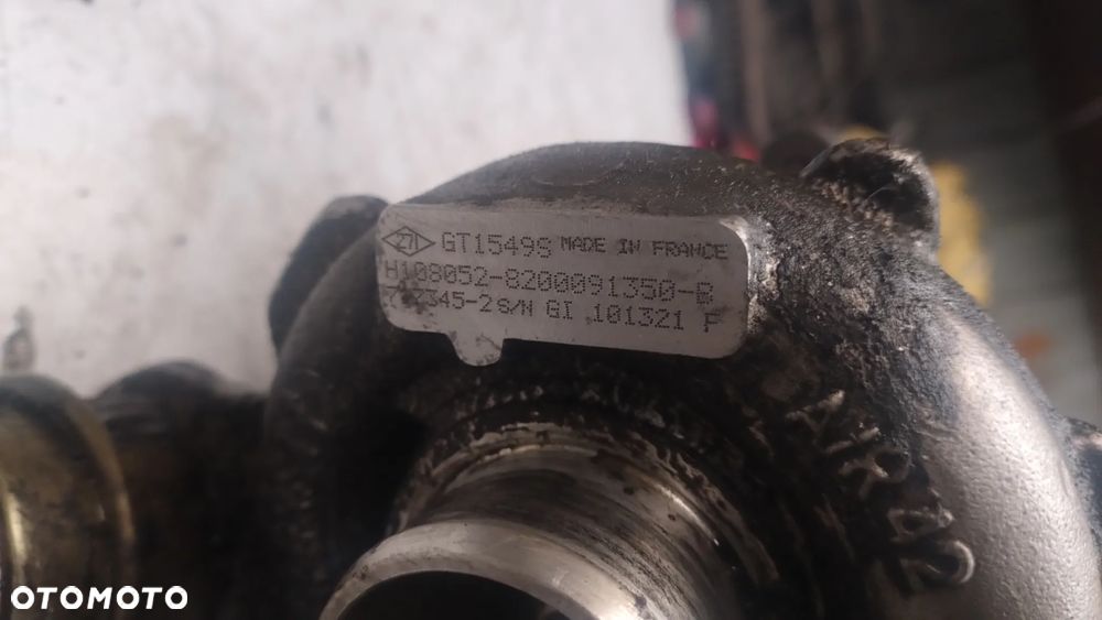 RENAULT SCENIC I LAGUNA II 1,9DCI turbosprężarka 8200091350A 8200091350B - 3