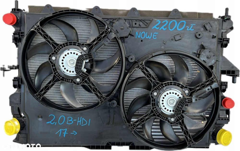 BOXER JUMPER 2.0 B-HDI 17- Zestaw Chłodnic Wody Klimatyzacji Intercooler E6 - 1