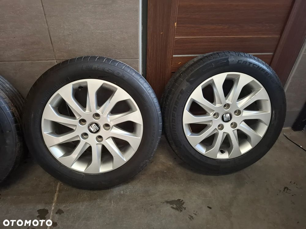 4x Koła alufelgi Seat Leon III nr 5F0601025A 205/55 R16 opony 2024 rok 2 ładne 2 słabe  6,5x16H2 ET46 - 3