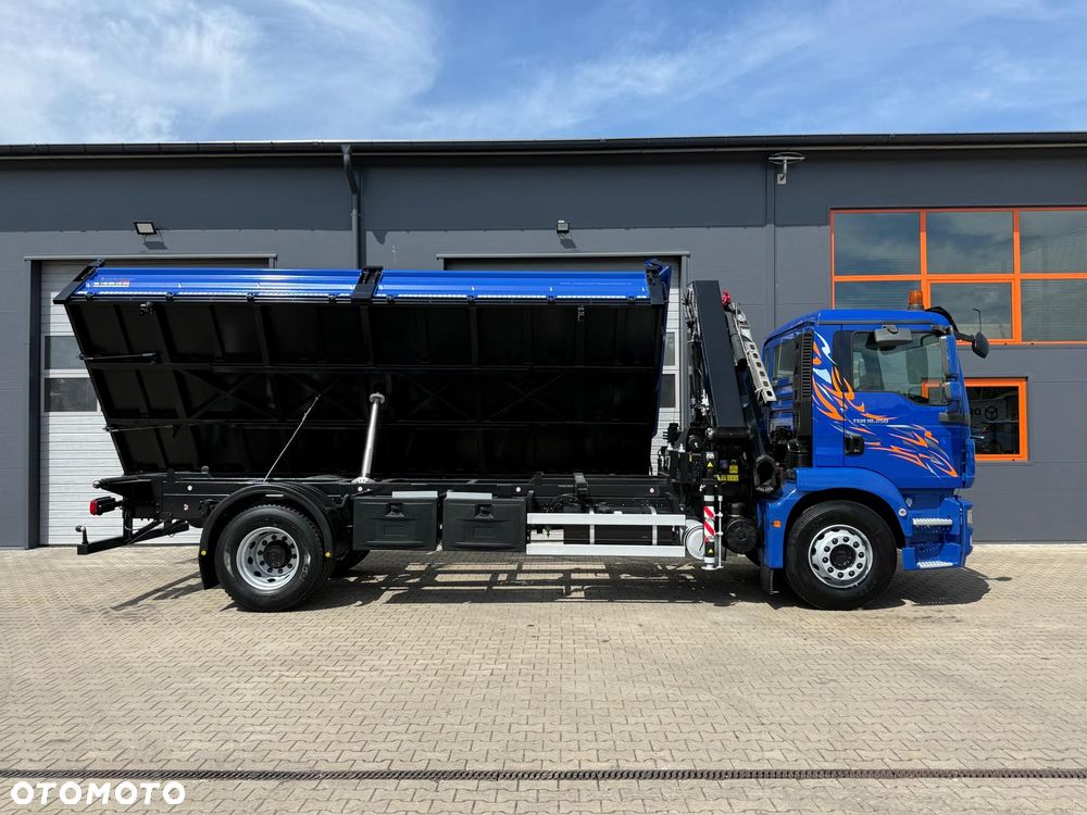 MAN MAN TGM TGL TGS 18.250 // Klimatyzacja / Kiper 6,55 m !!  // wywrotka 3-S + HDS HMF 1420 - K2 // budowlanka // energetyka //żuraw dzwig kran crane // Świeżo sprowadzony!! - 18