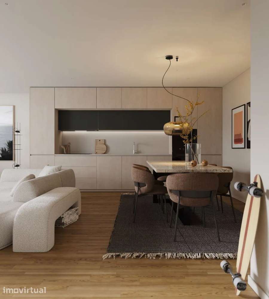 Apart. T2 c/Terraço (28.55m2) e Lugar de Garagem | Coimbrões - Grande imagem: 4/7