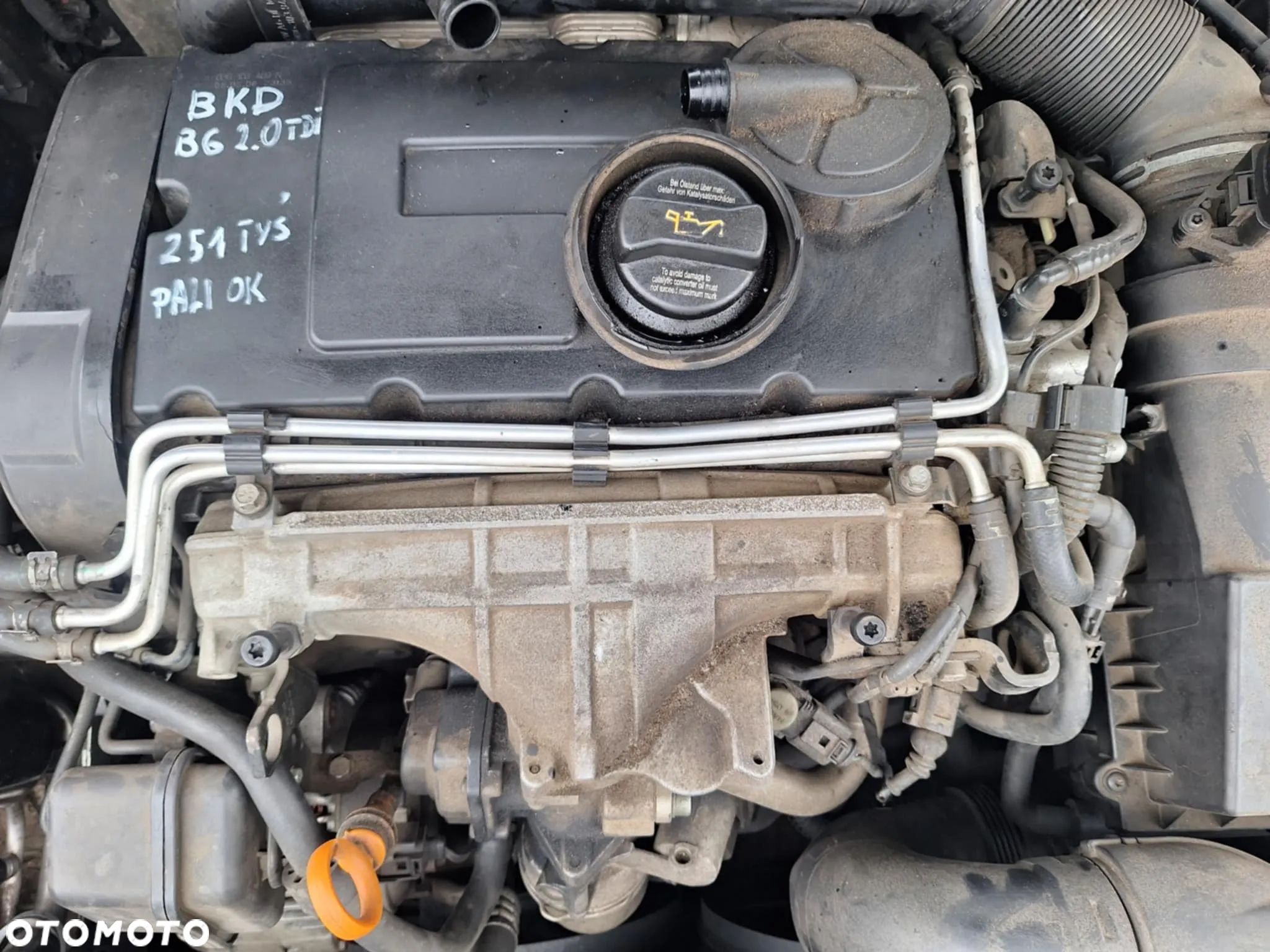 SILNIK 2.0 TDI 16V BKD BKP PASSAT B6 GOLF V OCTAVIA II LEON II140 KM GWARANCJA - 1