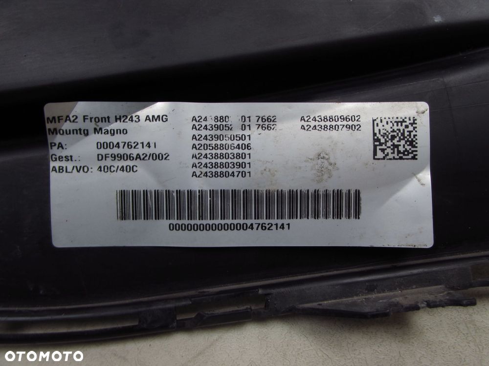 MERCEDES EQA H243 21- KRATKA ZDERZAKA PRZOD PRAWA 2438857301 - 10