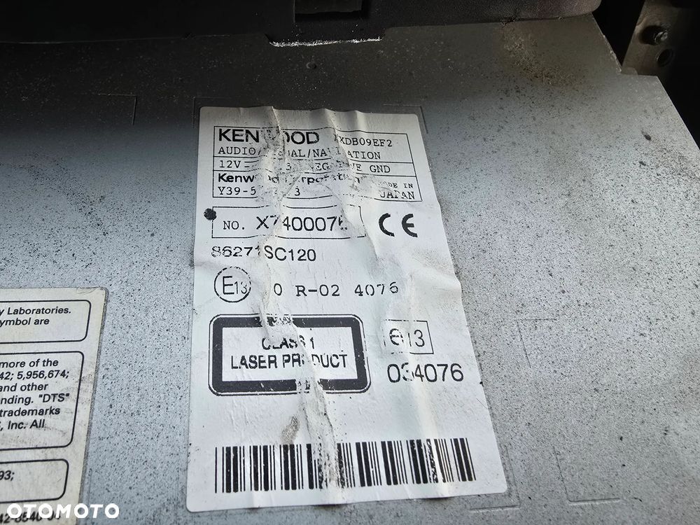 Subaru Forester 3 SH radio KENwood dotykowe fabryczne - 18