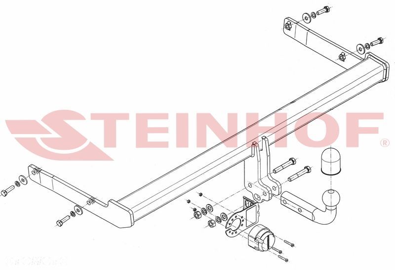 Hak holowniczy + MODUŁ do Volkswagen Passat B8 Sedan od 2014 - 2