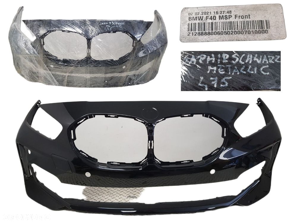 BARDZO ŁADNY NIE USZKODZONY ZDERZAK BMW 1 F40 M-PAKIET 19-24 PRZEDNI PRZÓD  6xPDC 475 21163611 - 1