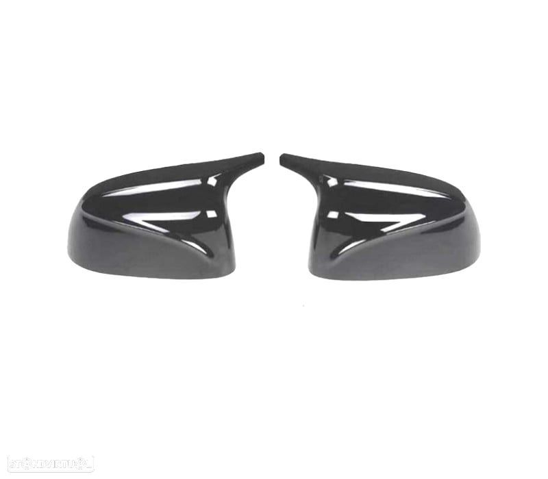 CAPAS DE ESPELHOS RETROVISORES BMW X5 G05 X6 G06 LOOK M PRETO BRILHANTE - 3