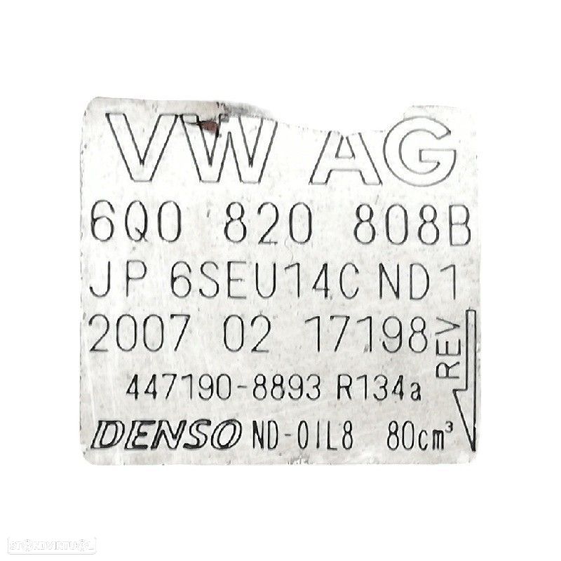 COMPRESSOR AR CONDICIONADO SEAT IBIZA III 2007 -4471908893 - 2