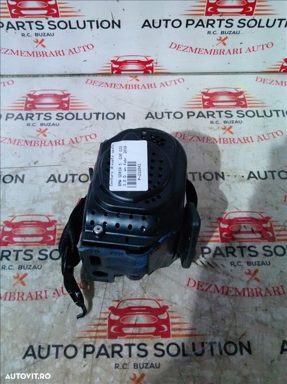 centura dreapta spate bmw seria 5  g30 g31 3.0 d  an fabr. 2018 - 1