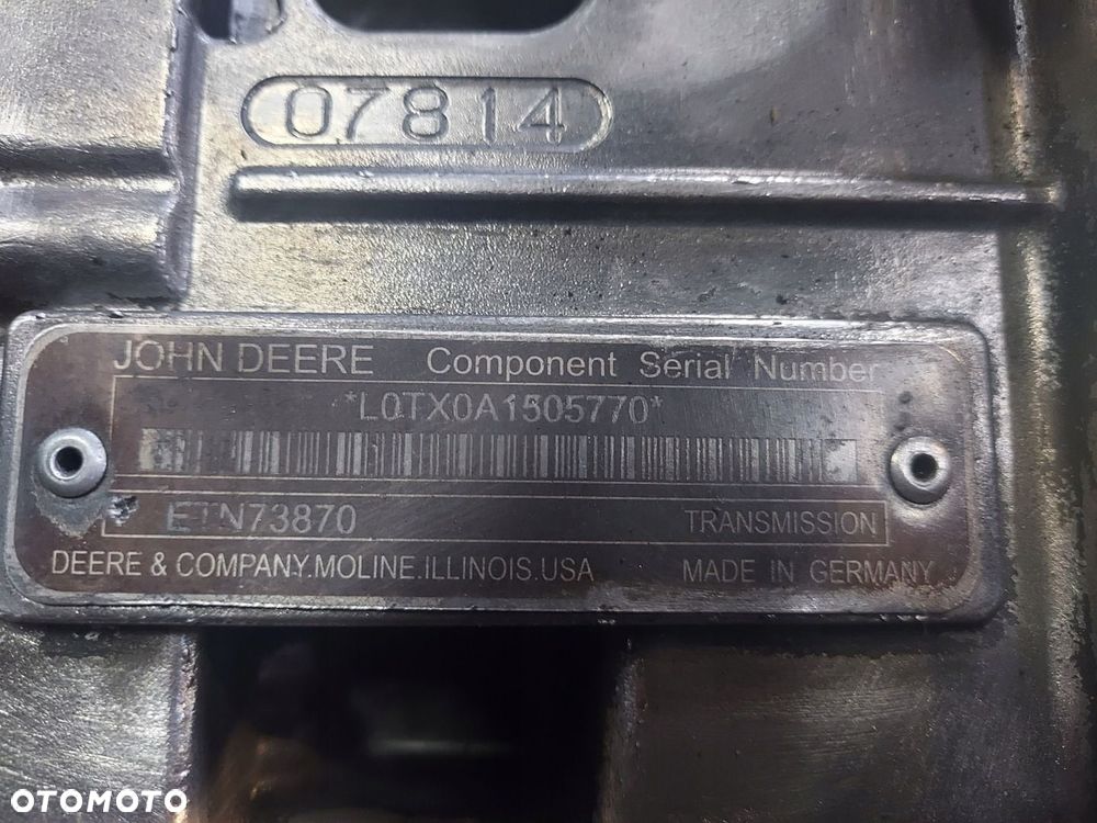 Skrzynia biegów 55 POWERQUAD plus transmission ETN73870 JOHN DEERE 6170M - 6