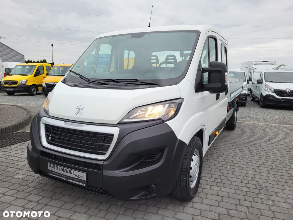 Peugeot BOXER 2.2 HDI-DOKA 6 OSÓB+SKRZYNIA 2,90M-HAK 3000KG-ŁADNY - 1