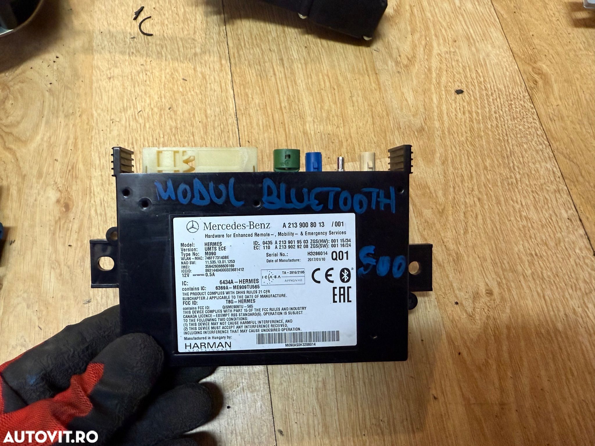 Modul bluetooth cod a2139008013 mercedes e class w213 c class w205 - 1