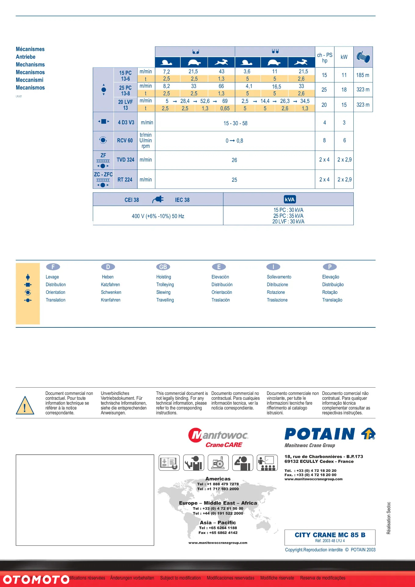 Potain MC 85A - 7