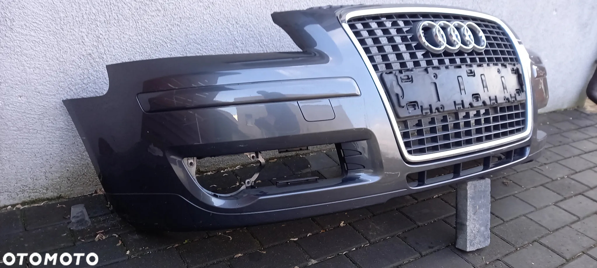Zderzak przód audi a3 8p4 05-08 lift duży grill szary grafit - 2