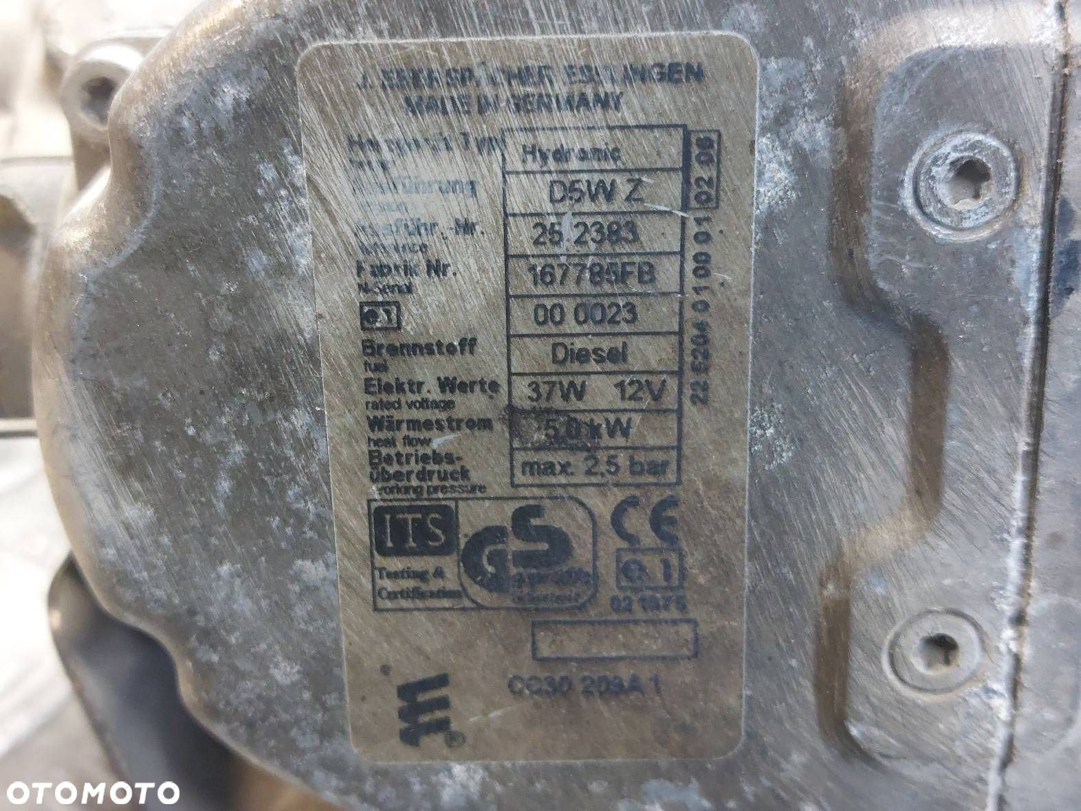 WEBASTO OGRZEWANIE POSTOJOWE MAZDA 5 I CR 2.0 CD - 3