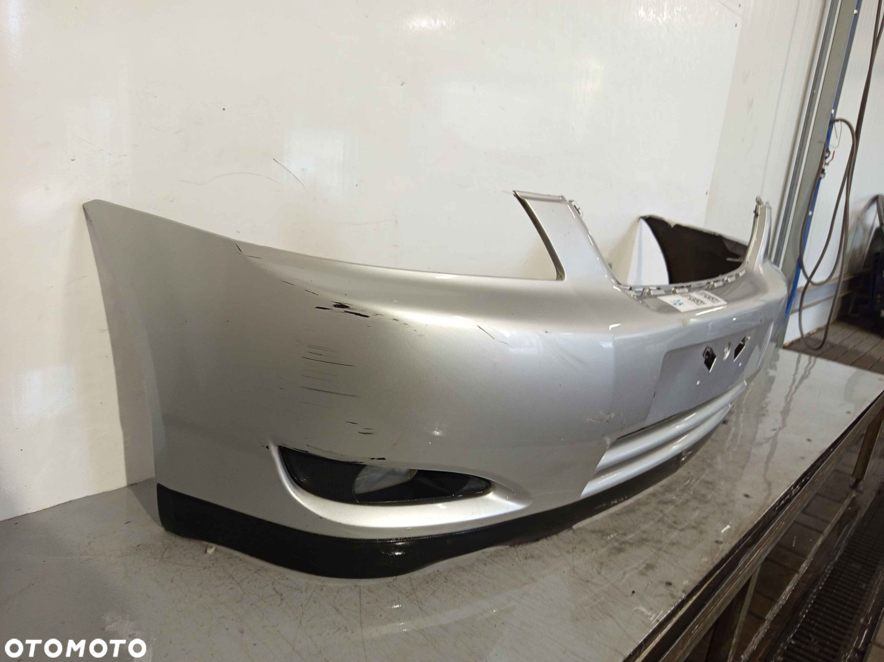 + ZDERZAK PRZÓD PRZEDNI DO TOYOTA COROLLA E12 1C0 SREBRNY HALOGENY - 2