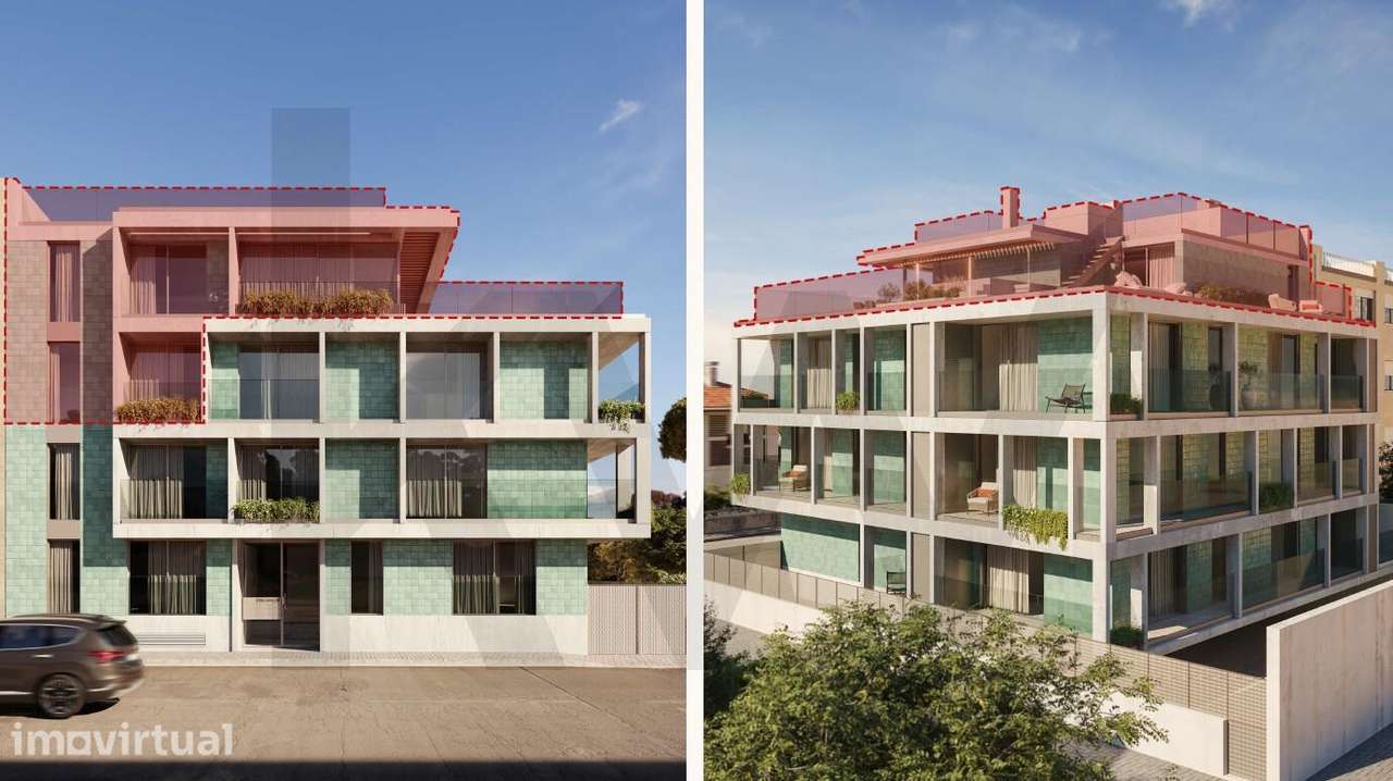 Apartamento T4Duplex NOVO com terraço de 135m2 e garagem fechada na Pr - Grande imagem: 2/19
