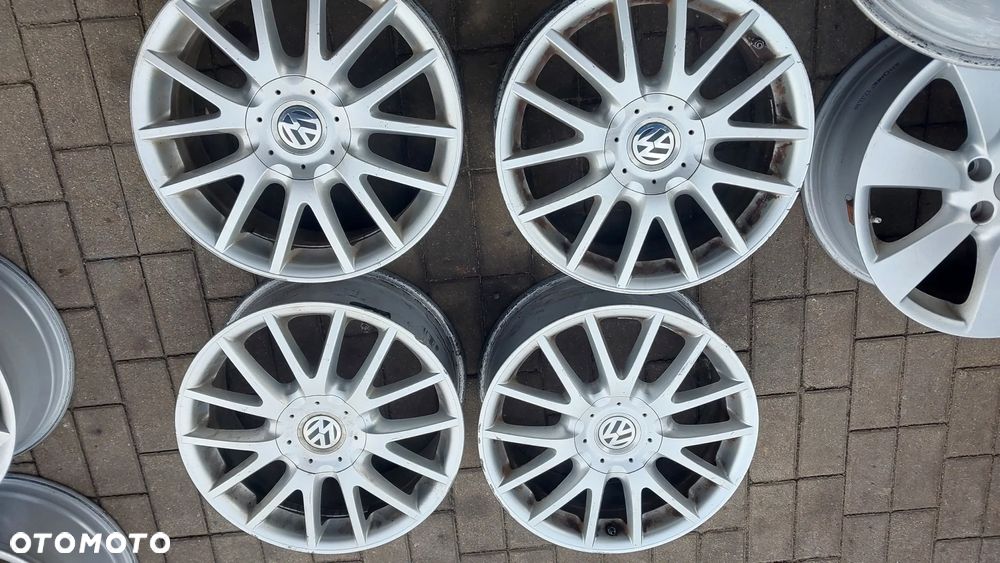 Komplet felg aluminiowych17 CALI 5x112 GOLF V GT GTI 1K0601025AN BBS CZUJNIKI - 1
