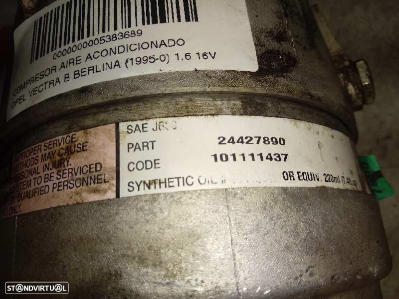 COMPRESSOR AR CONDICIONADO OPEL VECTRA B FASTBACK 2001 -24427890 - 4