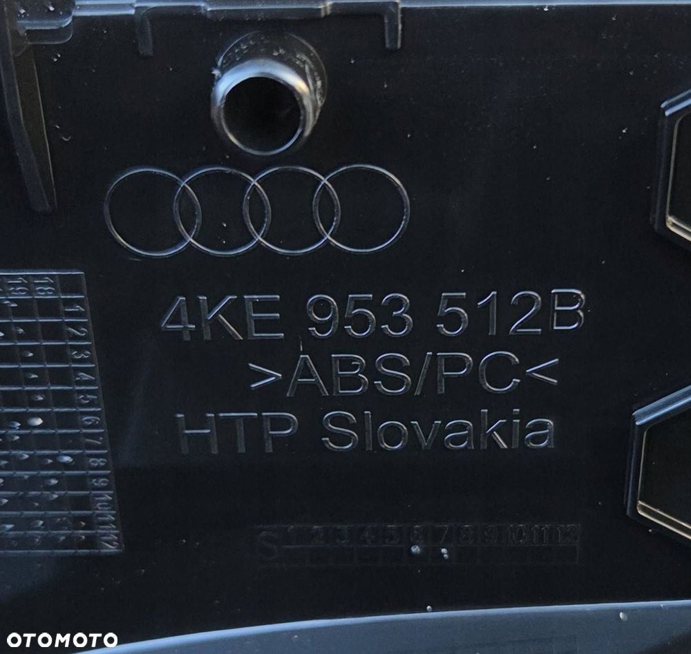 audi q8 e-tron 4ke osłona obudowa kolumny kierowniczej 4ke953491 - 5