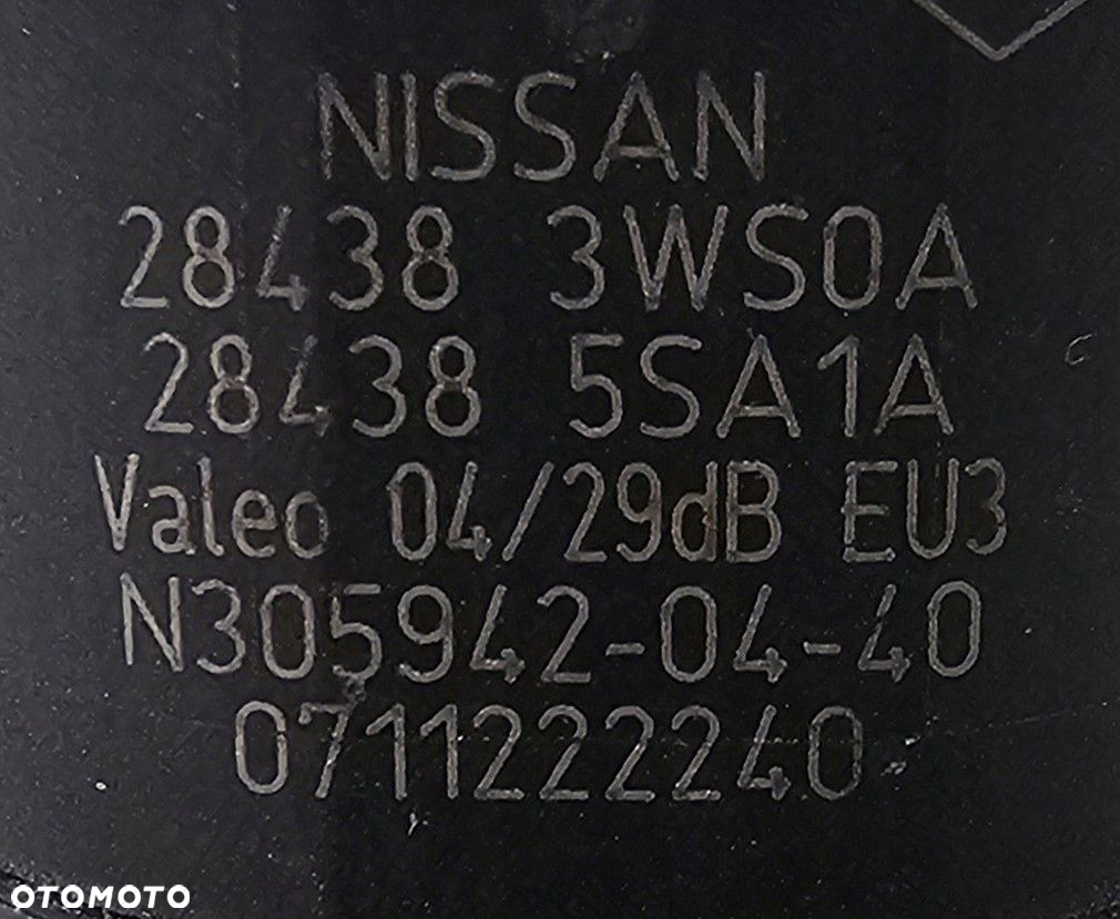 NOWY ORG CZUJNIK PARKOWANIA PDC RENAULT / NISSAN / OPEL - 284383WS0A - 2