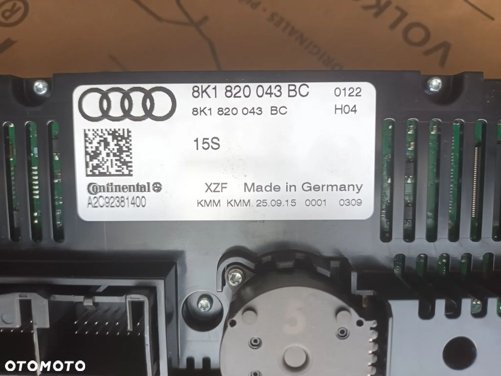 Audi A5 Sportback Panel klimatyzacji 8K1820043BC - 3