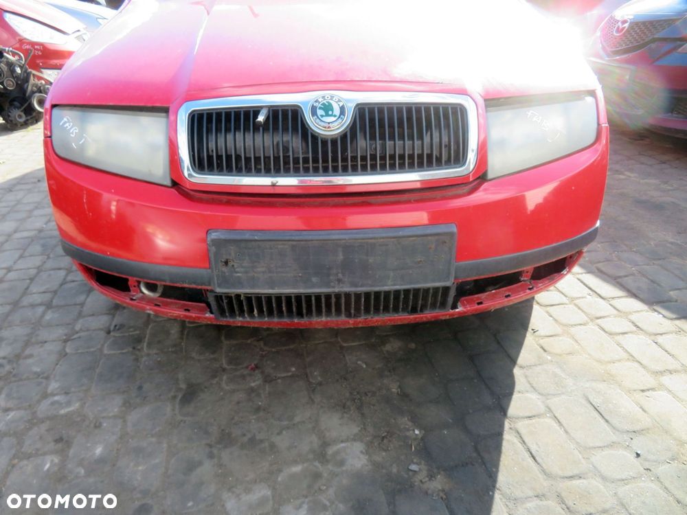 MASKA ZDERZAK BŁOTNIKI LAMPY FABIA I 6Y 8151  SKODA 1999-2004 CZERWONY CORRIDA PRZÓD KOMPLETNY - 9