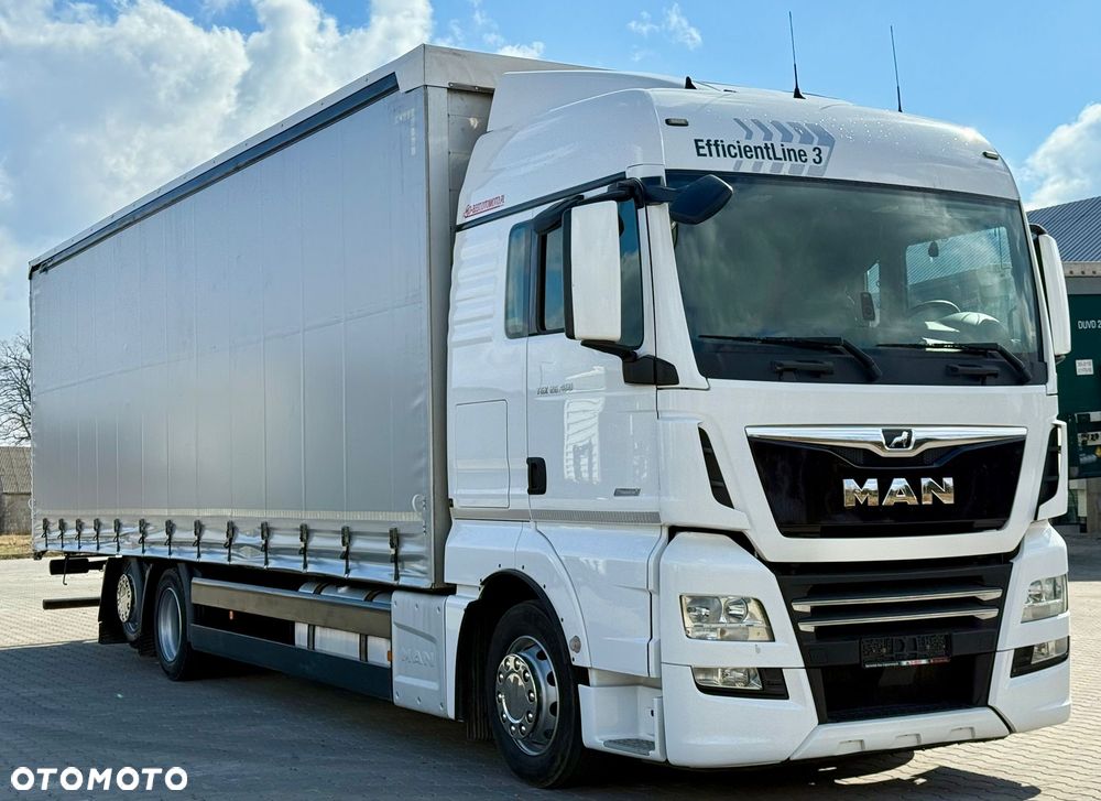 MAN TGX 26.460 / FIRANKA / 23 EUROPALETY / 6x2 / ZSUWANY DACH / PODNOSZONA OŚ / 2019 ROK / SYPIALKA / AUTOMAT / EURO 6 / 12 870 KG ŁADOWNOŚCI - 1