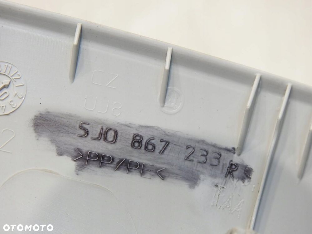 OSŁONA SŁUPKA LEWY PRZÓD SKODA FABIA II 5J0867233 - 5