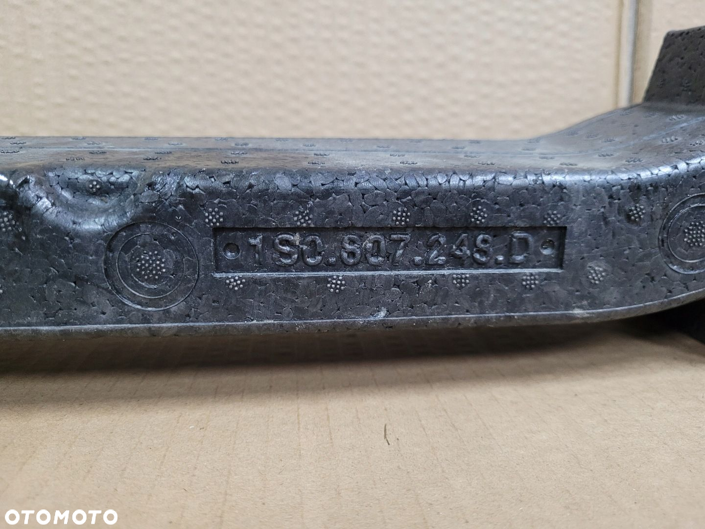 VW UP SKODA CITIGO LIFT 2016- ABSORBER PIANKA ZDERZAKA PRZÓD 1S0807248D - 3
