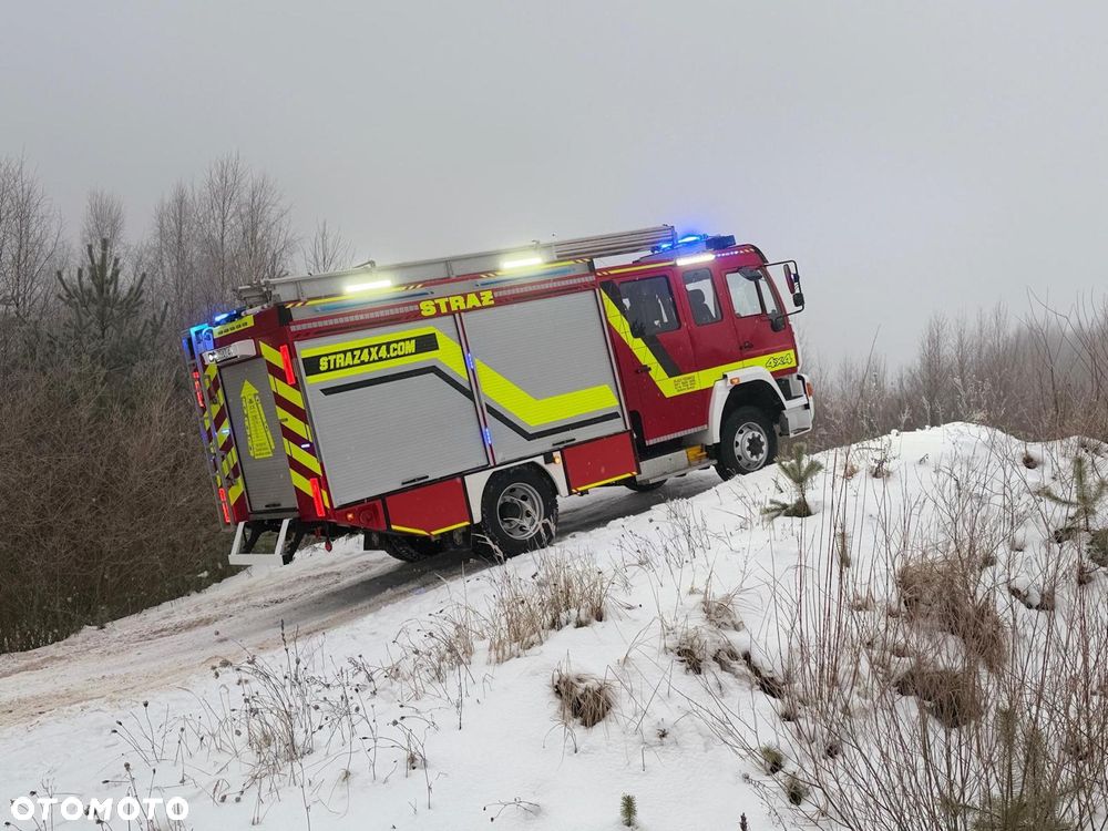 MAN Straż pożarna, Pojazd pożarniczy, Wóz strażacki, MAN L80 średni GBA 4x4 CNBOP, wyciągarka, 3000l wody, reduktor, blokady, mosty - 31