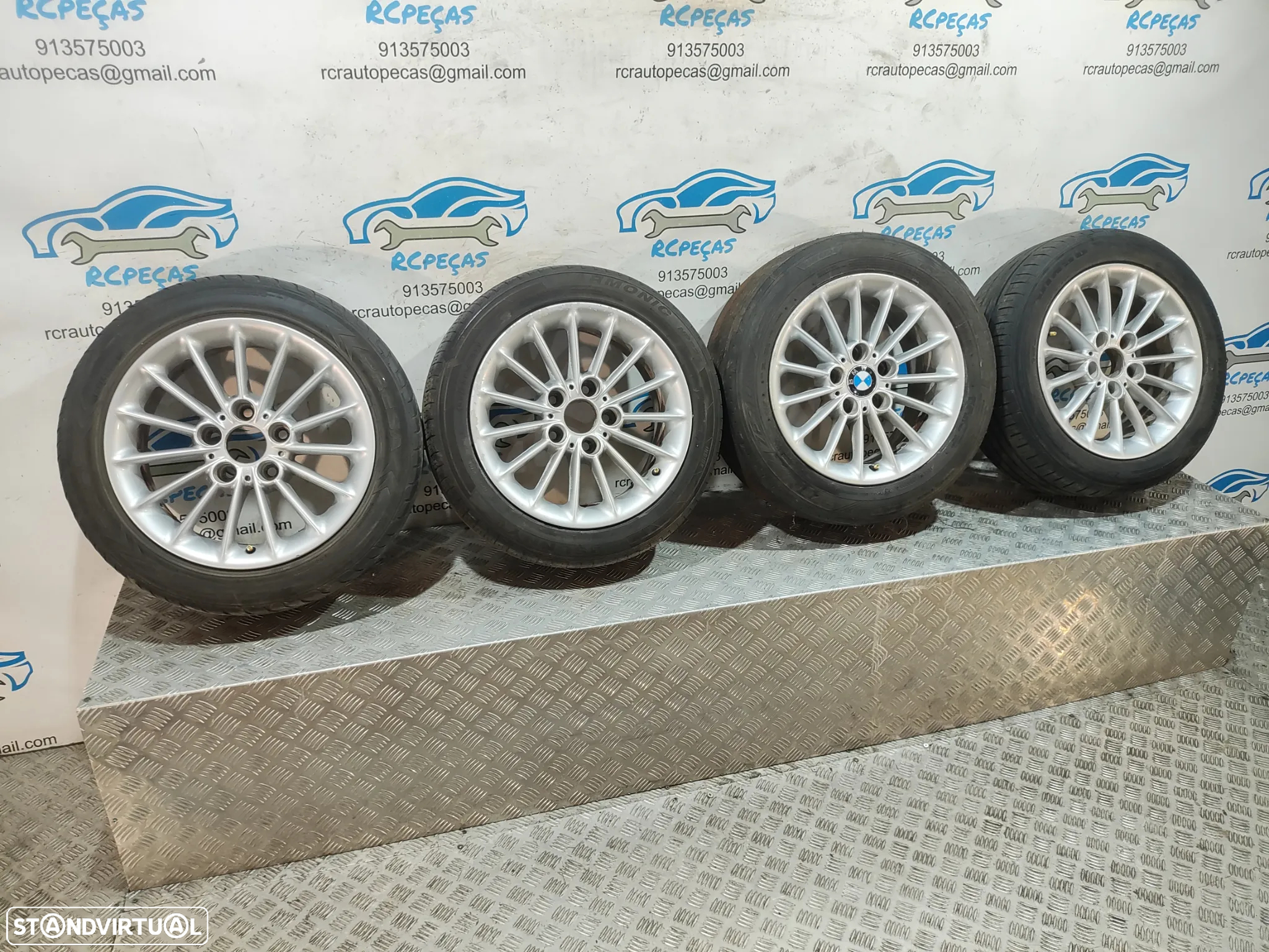 - Conjunto Jantes 16 Originais BMW Serie 5 E39 7J ET20 5x120 - 10