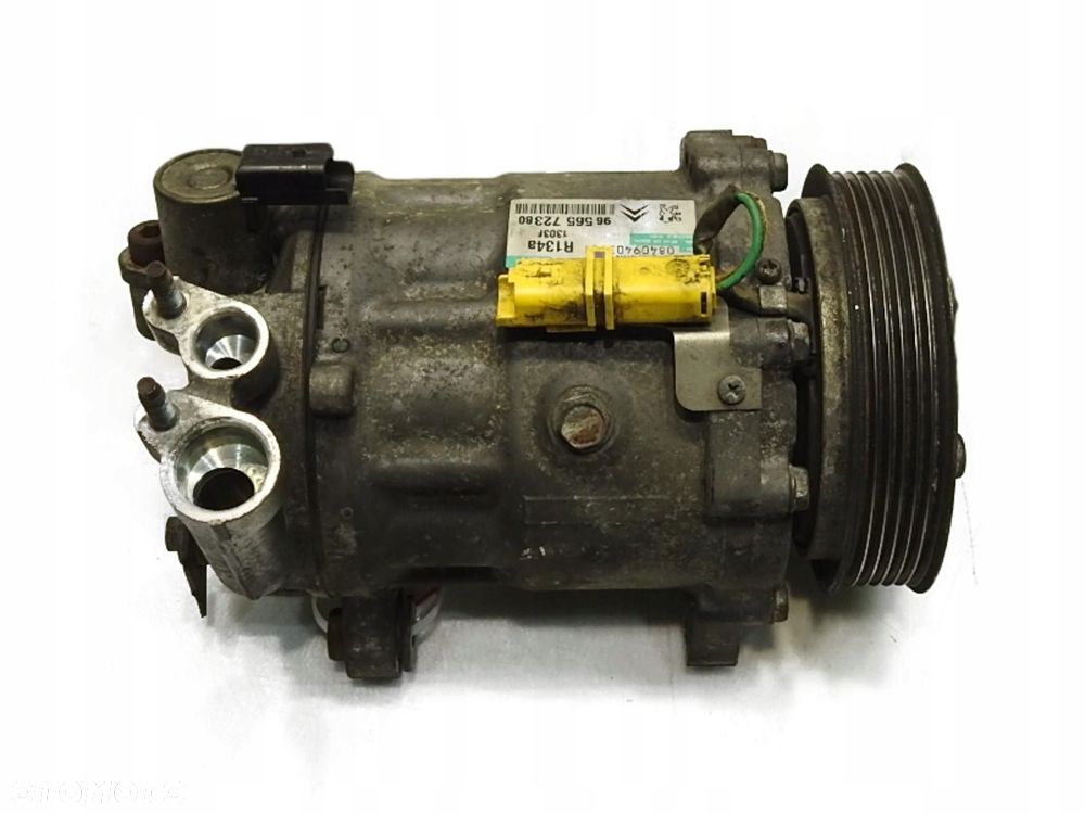 SPRĘŻARKA KLIMATYZACJI PEUGEOT 607 2.7 V6 HDI 9656572380 - 1