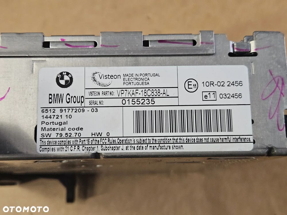 BMW 1 I E81 E87 radio CD Busisness  9177209-03 - 4