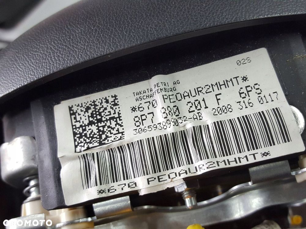 AUDI A3 8P LIFT 08-12r PODUSZKA AIRBAG KIEROWCY 4 RAM 8P7880201F - 6