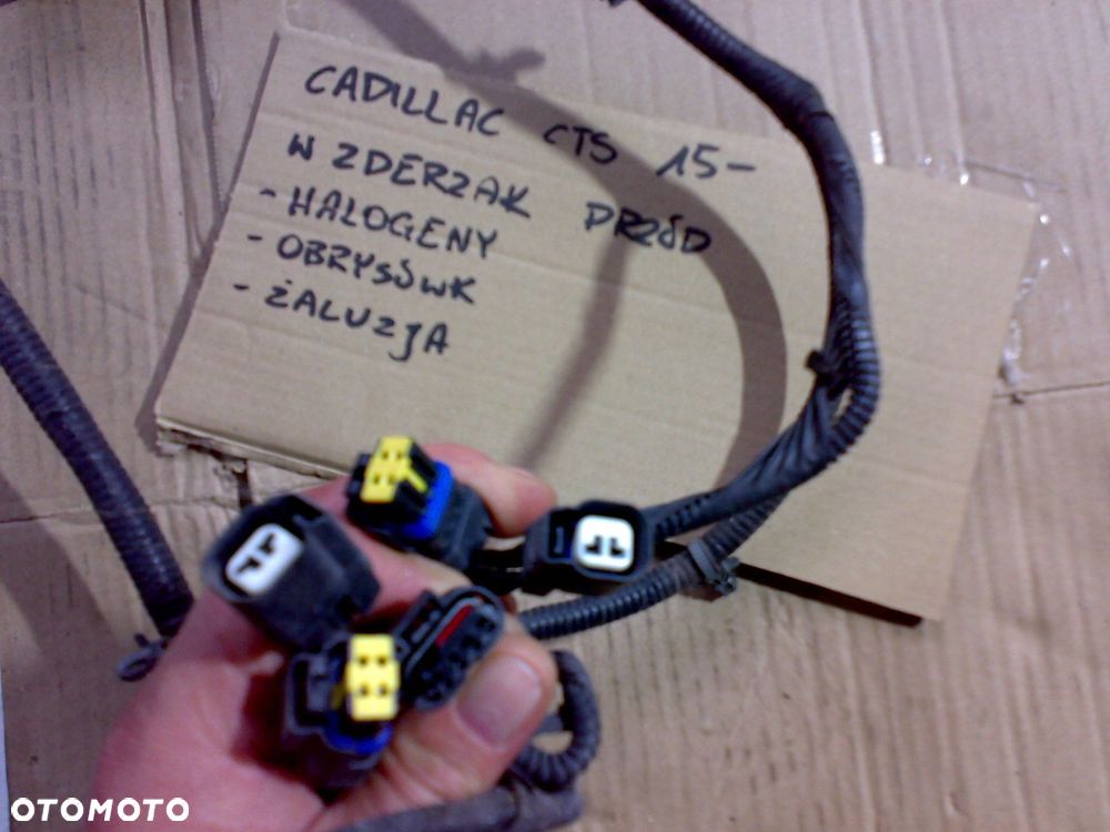 cadillac cts iii 2015 - 2019 wiązka instalacja zderzaka przedniego przód - 4