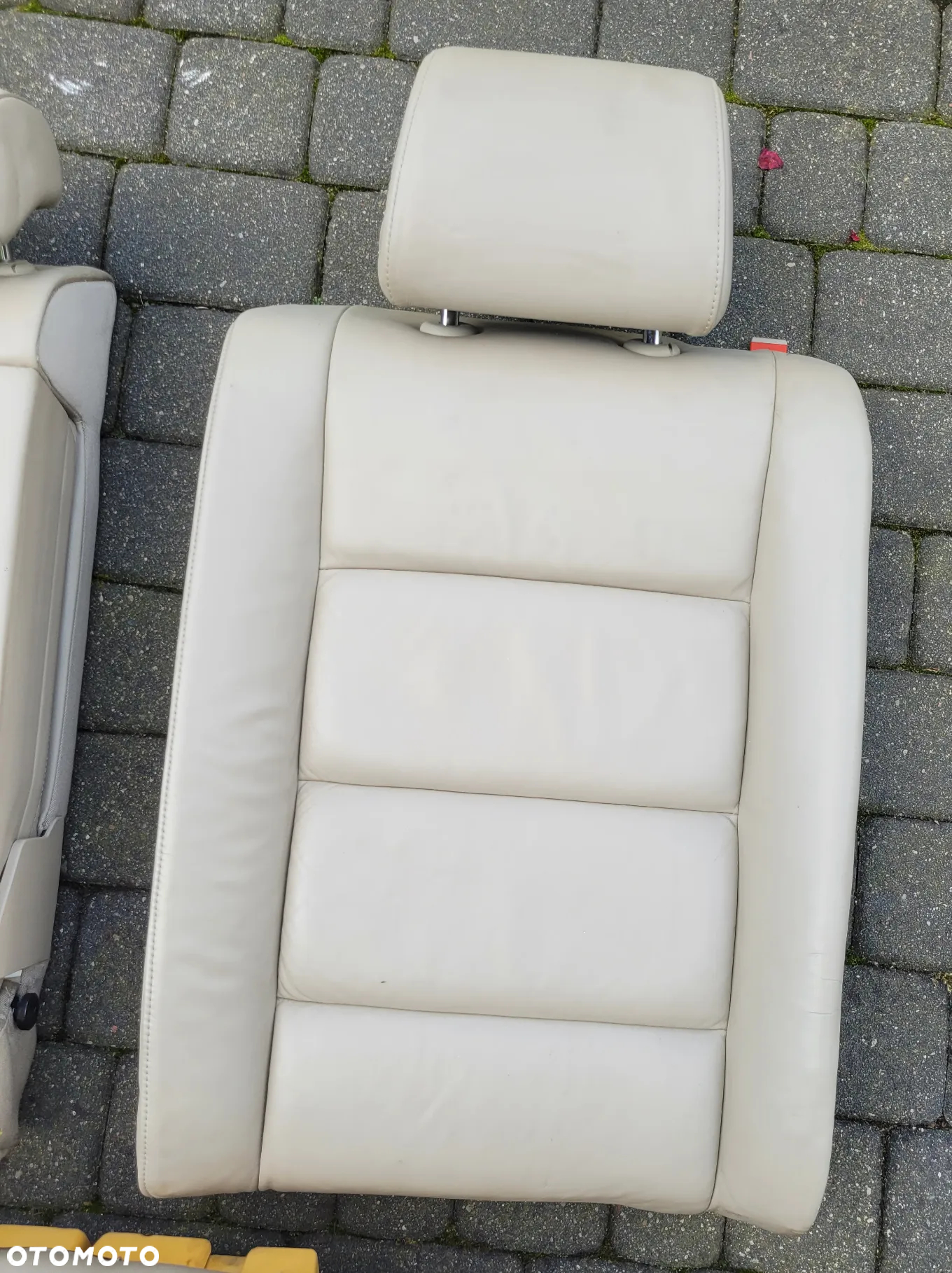 AUDI A6 C6 KANAPA TYLNA TYŁ SIEDZENIA SKÓRA BEŻOWA BEŻOWY KOMBI - 6