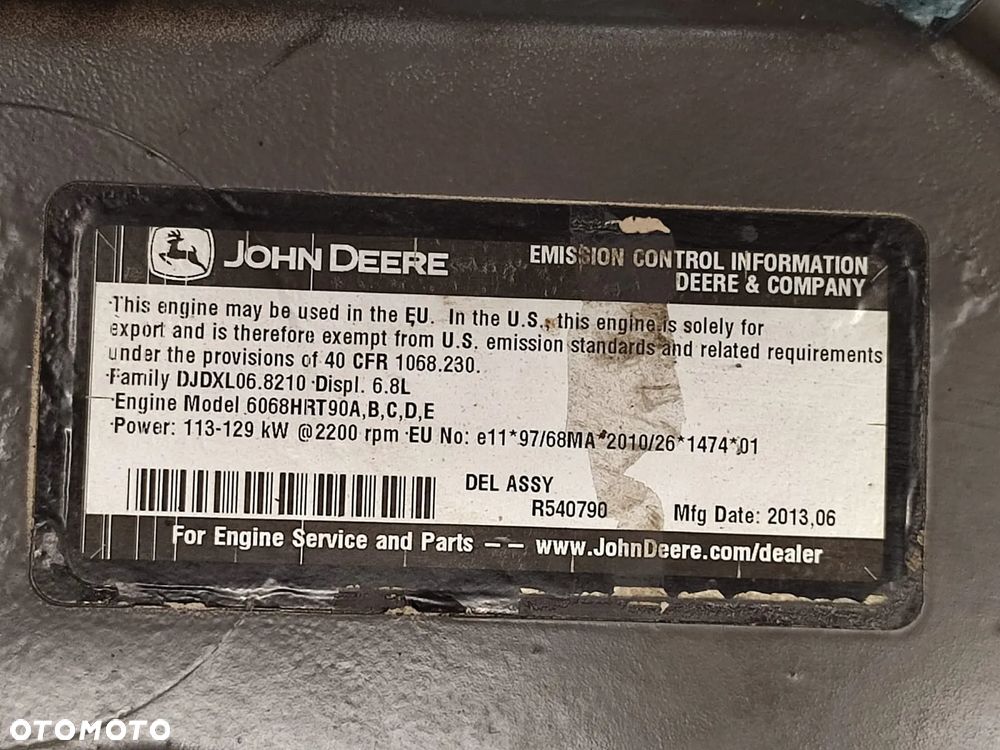 Silnik John Deere 6068HRT90 - 11