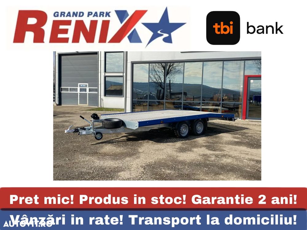 Niewiadow Remorca /Platforma auto 4.5m 2700kg Jupiter plina - 1